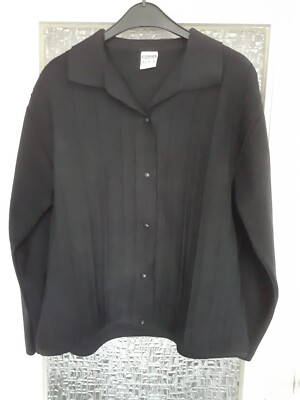 Damen Strickjacke von Diolen Loft, tiefschwarz, Vintage, Retro, schwarz