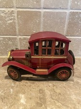 Vintage 1950s Rosko Grand-Pa Car Tin Litho Battery Operated 442 not working