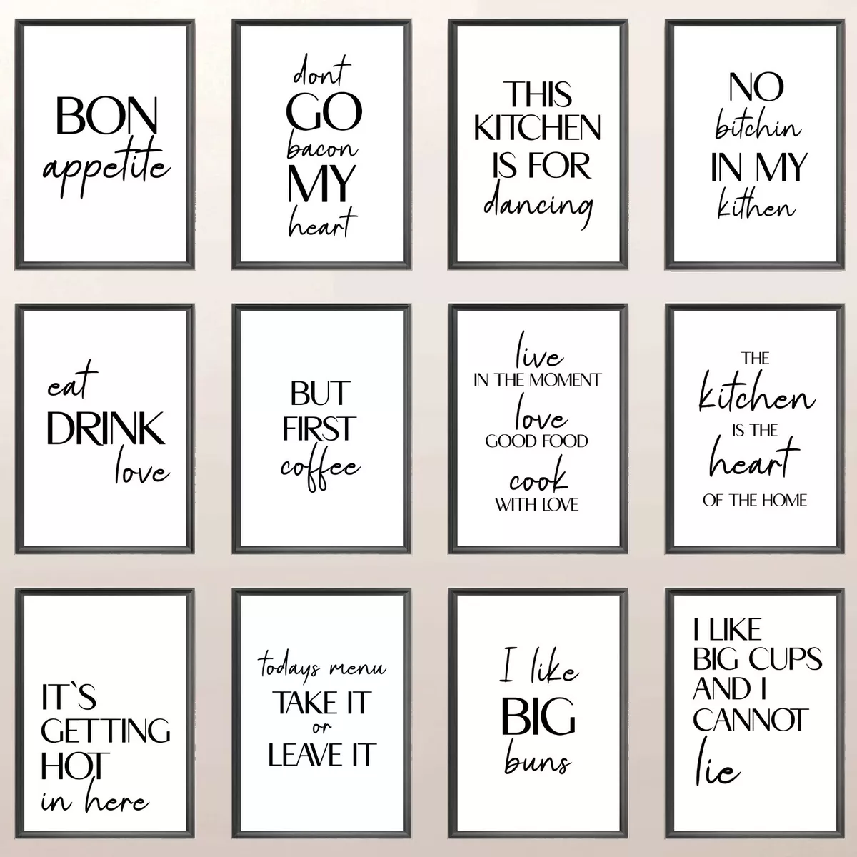 Funny Kitchen Printable Wall Art Fun Saying My Kitchen My 