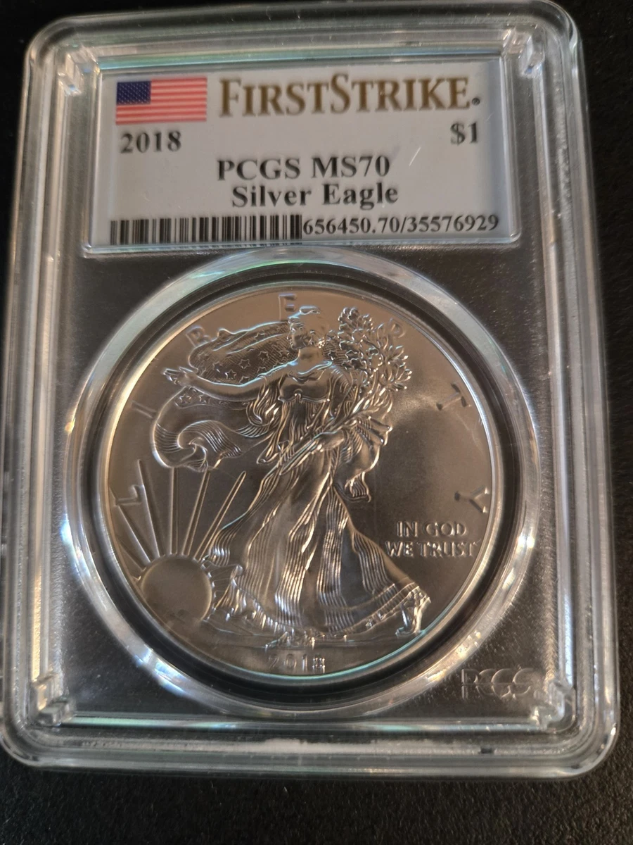 American Eagle MS 70 Graded 2018 Silver Bullion Coins for sale | eBay
