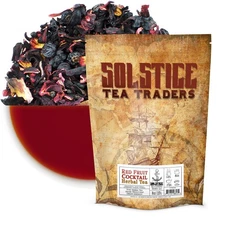 Elderberry Red Fruit Cocktail Loose Leaf Herbal Tea 8oz Bag, 100+ Cups of Tea