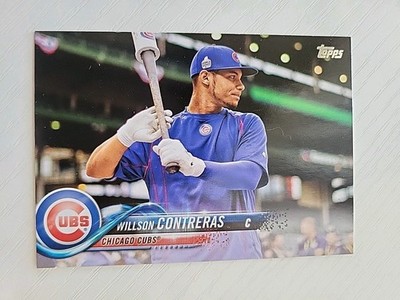 2018 Topps Series 1 Photo Variation Warmup Shirt Willson Contreras SP Cubs
