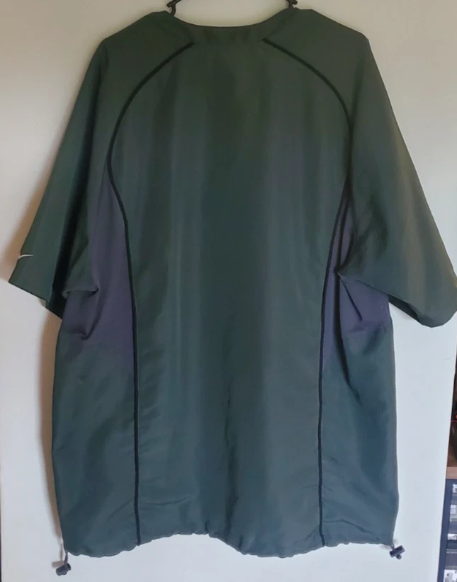 Chicago Bulls Vintage Nike FitDry Army Green Shootaround Warm Up Shirt XL - Image 2 of 4