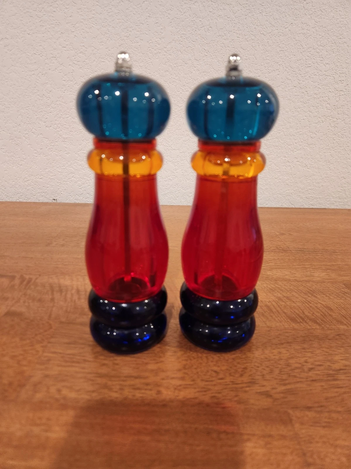 VTG Olde Thompson Sunset Fiesta Multicolored Pepper Mill & Saltshaker Set