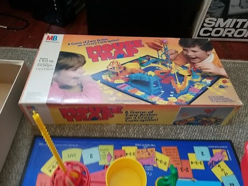 Vintage 1986 Mouse Trap Board Game Milton Bradley 100% COMPLETE