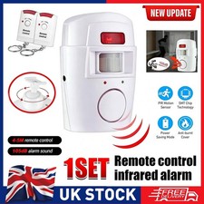 Wireless PIR Motion Sensor Alarm with 2 Remote Control Shed Home Garage Security