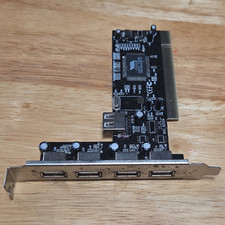 PCI 4-Port USB 2.0 Type-A Expansion Card for PCI Slot, Model ZUH2215V