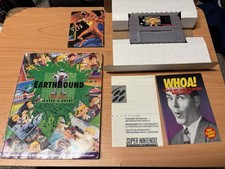 Nintendo EarthBound (SNES, 1995) NTSC-U/C Role Playing Game w/ Manual Cib 
