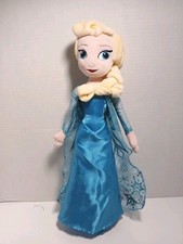 Disney Store Frozen  s Winter Queen Elsa 16" Long Plush Doll