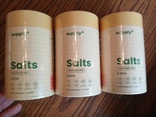 Lot of 3 - Supply6 Brand "Salts" Electrolyte Mix - Lime Flavor - 18 packs x 3