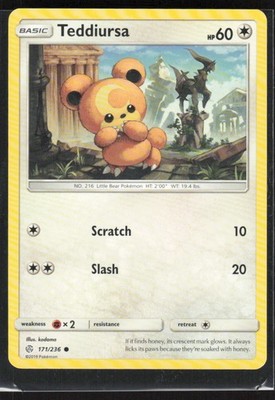 2019 Sun & Moon - Cosmic Eclipse Teddiursa Basic/Common #171