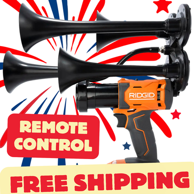 #ad #ad Ridgid 18V Portable Quad Train Horn Remote Control Assembled in the USA $210.00