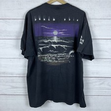 Vtg 90s The Lord Is Mighty Psalm 93:4 Verse Bible Jesus T-Shirt Mens XL Black