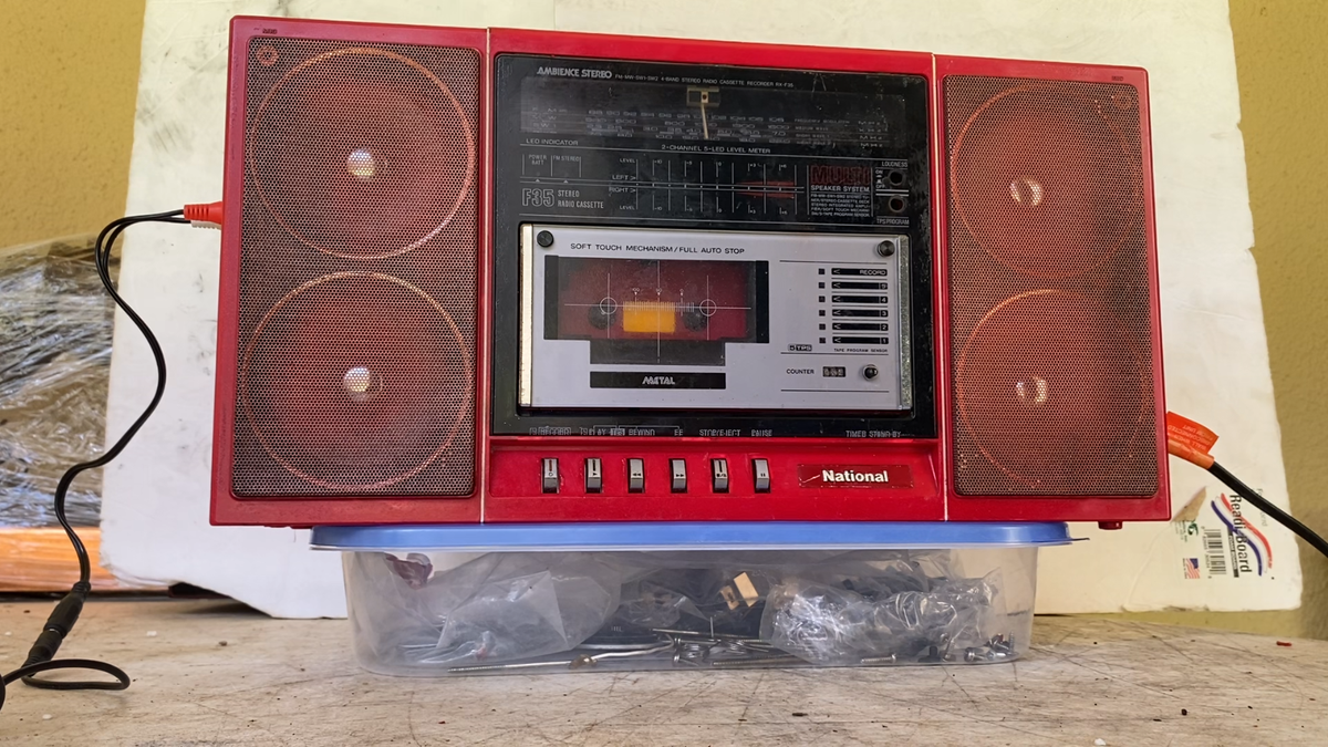 RARE Vintage Boombox Panasonic RX-F35 Radio Recorder Cassette AKA