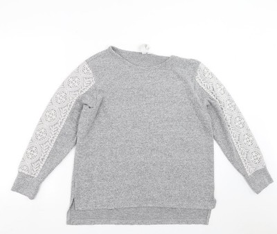 Grauer Pullover Pulli Damen UK Größe M Flora Nikrooz