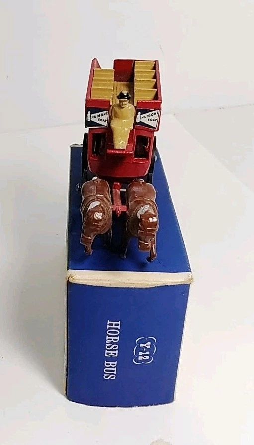 MATCHBOX MODEL YESTERYEAR Y-12 HORSE BUS LIPTON TEA в оригинальной коробке КАК НОВЫЙ WOW - Изображение 4 из 4