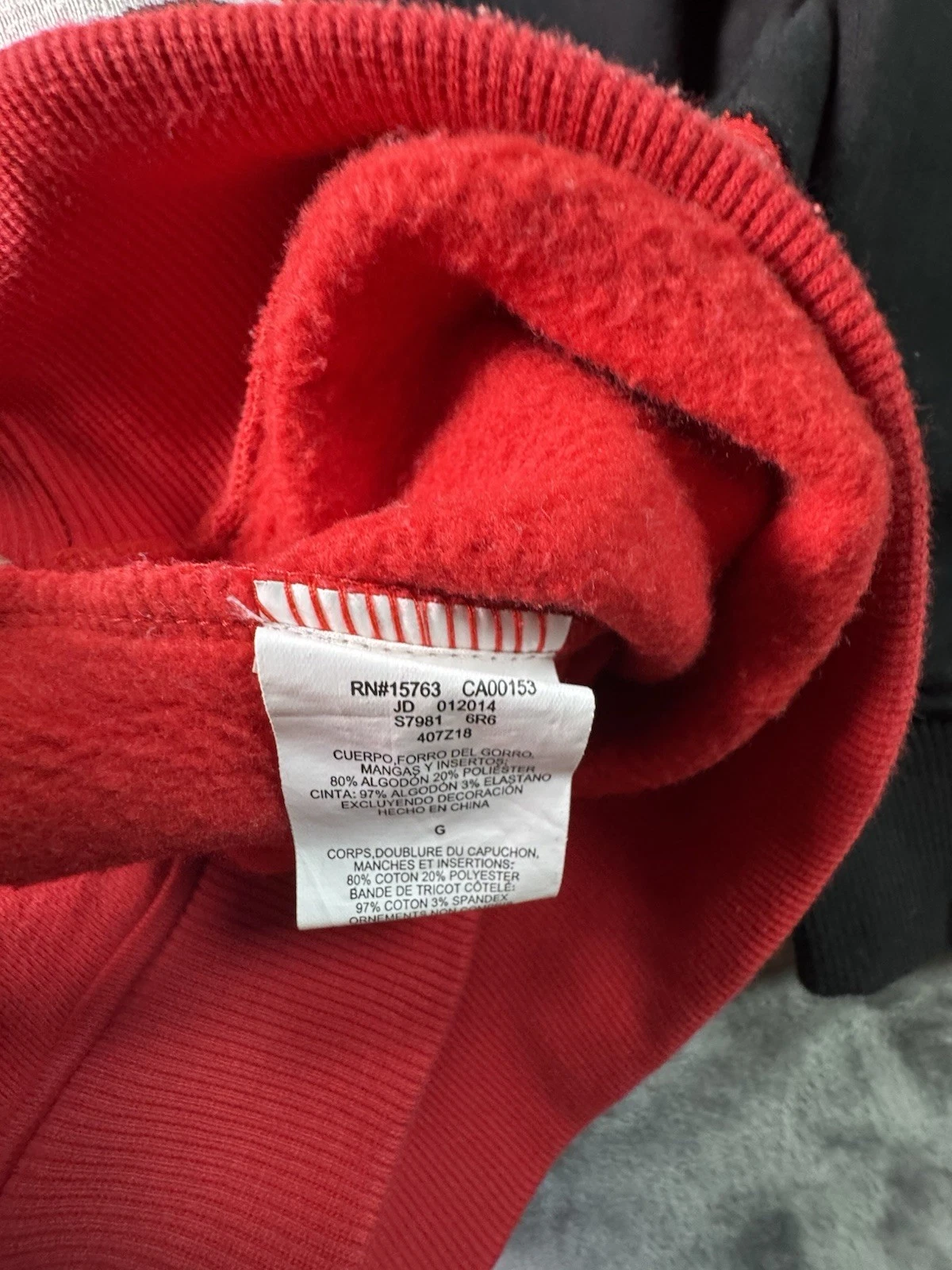 Rara felpa con cappuccio Supreme x Champion Color Block Rosso Nero (2018) Large