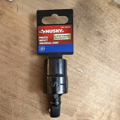 #ad Husky Pinless Impact Universal Joint 1 2 in Drive Socket Model H2DIMPUNIV $10.99