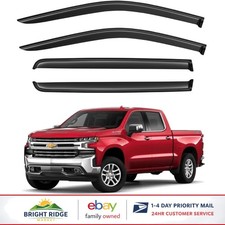 Easy Install Outside Mount Window Visors For 2019-2026 Silveradosierra Trucks