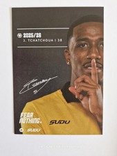 TCHATCHOUA WOLVERHAMPTON WANDERERS 25/26 CLUB CARD PRE SIGNED 6X4 FOOTBALL