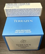 Pack Of 2. Terrazen Aqua Moist Cream And .24 Fl Oz Brightening Enzyme Cream