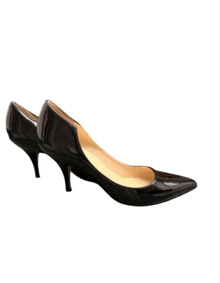 KATE SPADE Black Patent Leather Heels Size 6.5 - Image 3 of 4