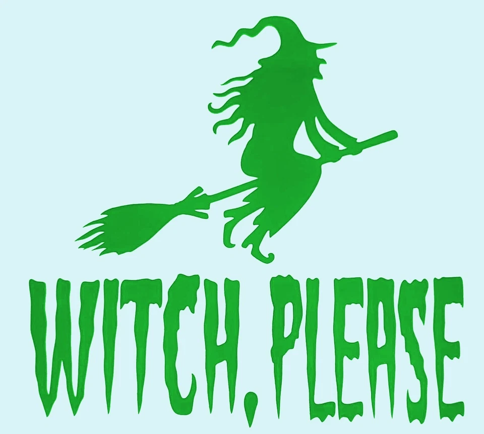 Witch Please 5 pulgadas ventana coche/portátil vinilo pegatina lindo y divertido Foto 3 de 4