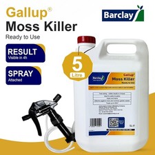5L Gallup Moss Killer Ready to Use Fast Acting Patio & Driveway Moss Remover 4.90 per litre