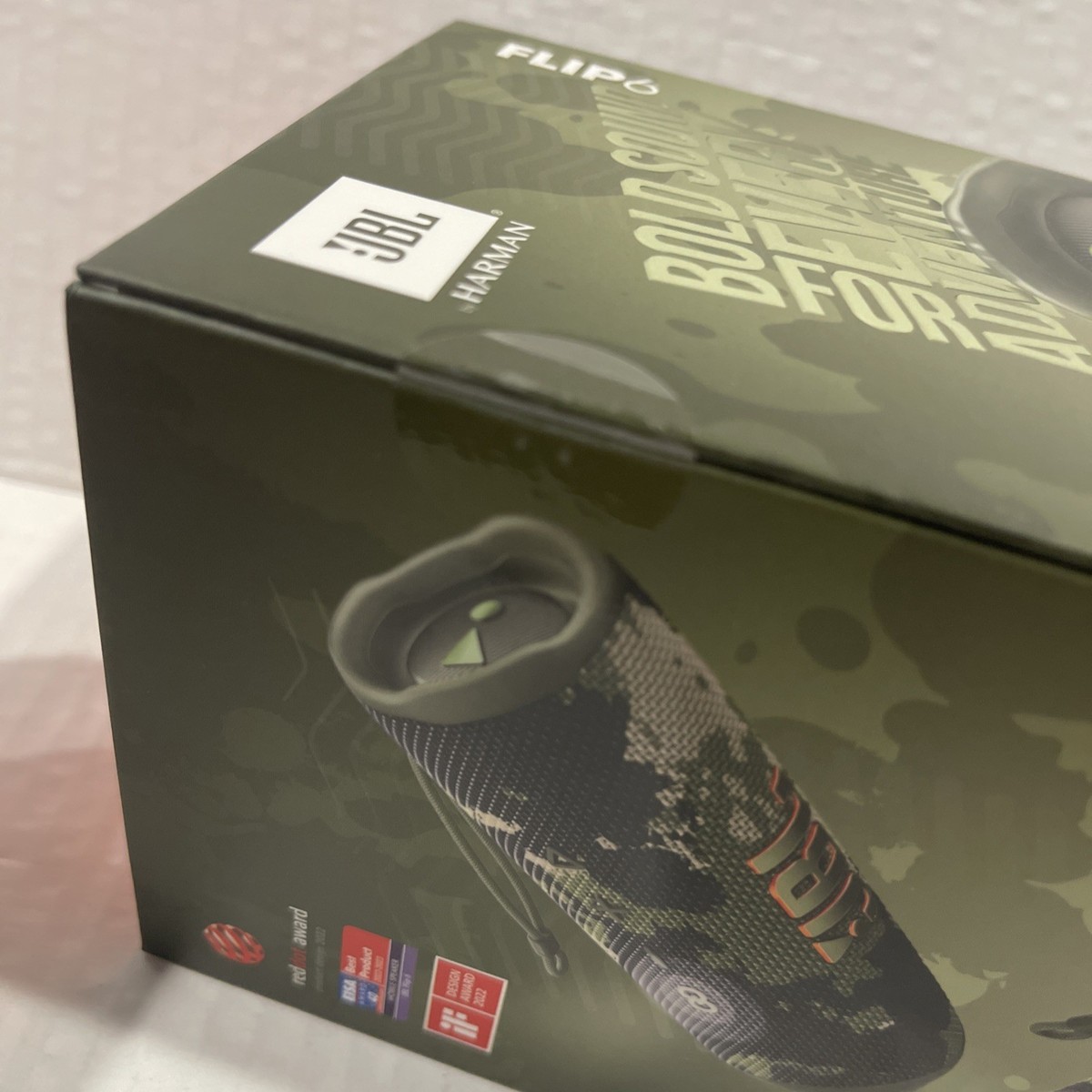 JBL Flip 6 Portable Speaker System - Green (JBLFLIP6SQUADAM