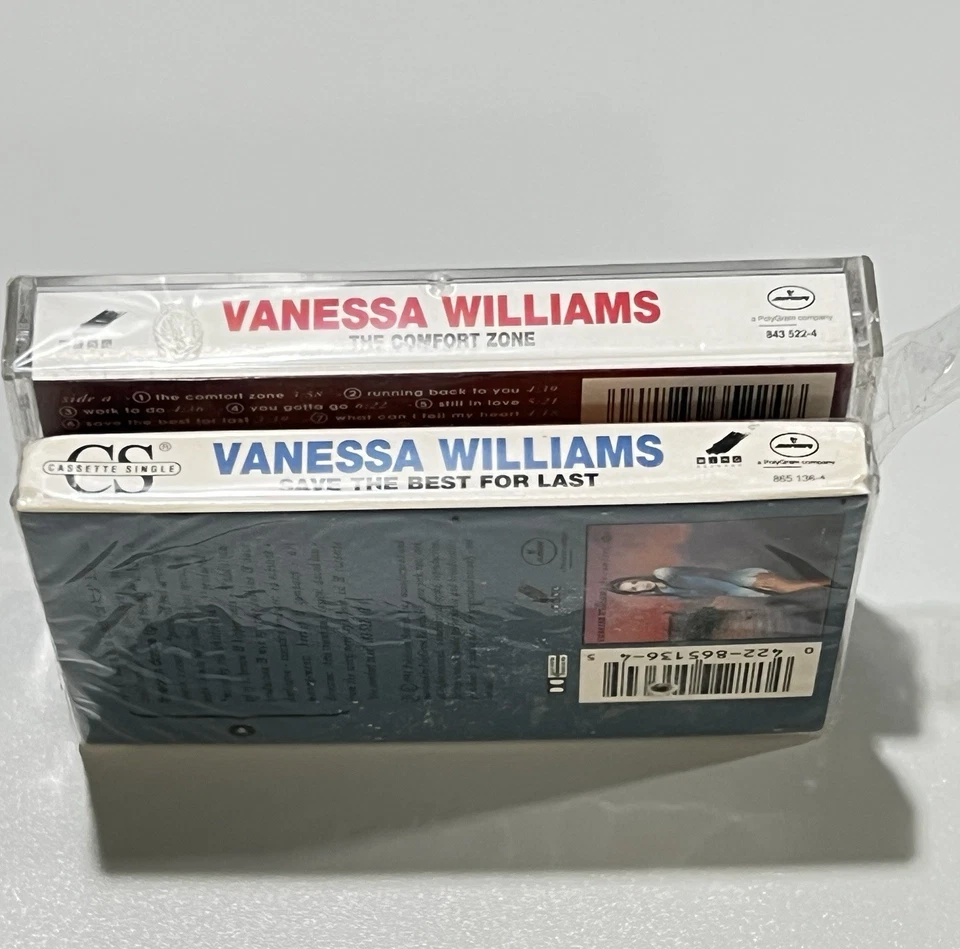 Lot of 2 Vanessa Williams Cassettes The Comfort Zone, Save The Best New/Sealed - Image 2 of 4