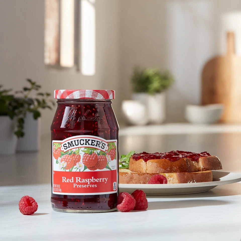 Smucker's Red Raspberry Preserves, 18 Ounces - Image 3 of 4