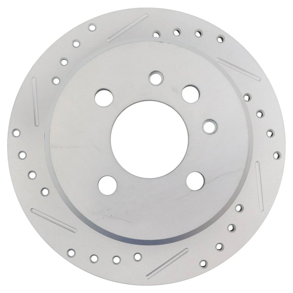 Par trasero Performance de rotor de freno perforado ranurado recubierto en G para BMW 3 Foto 4 de 4