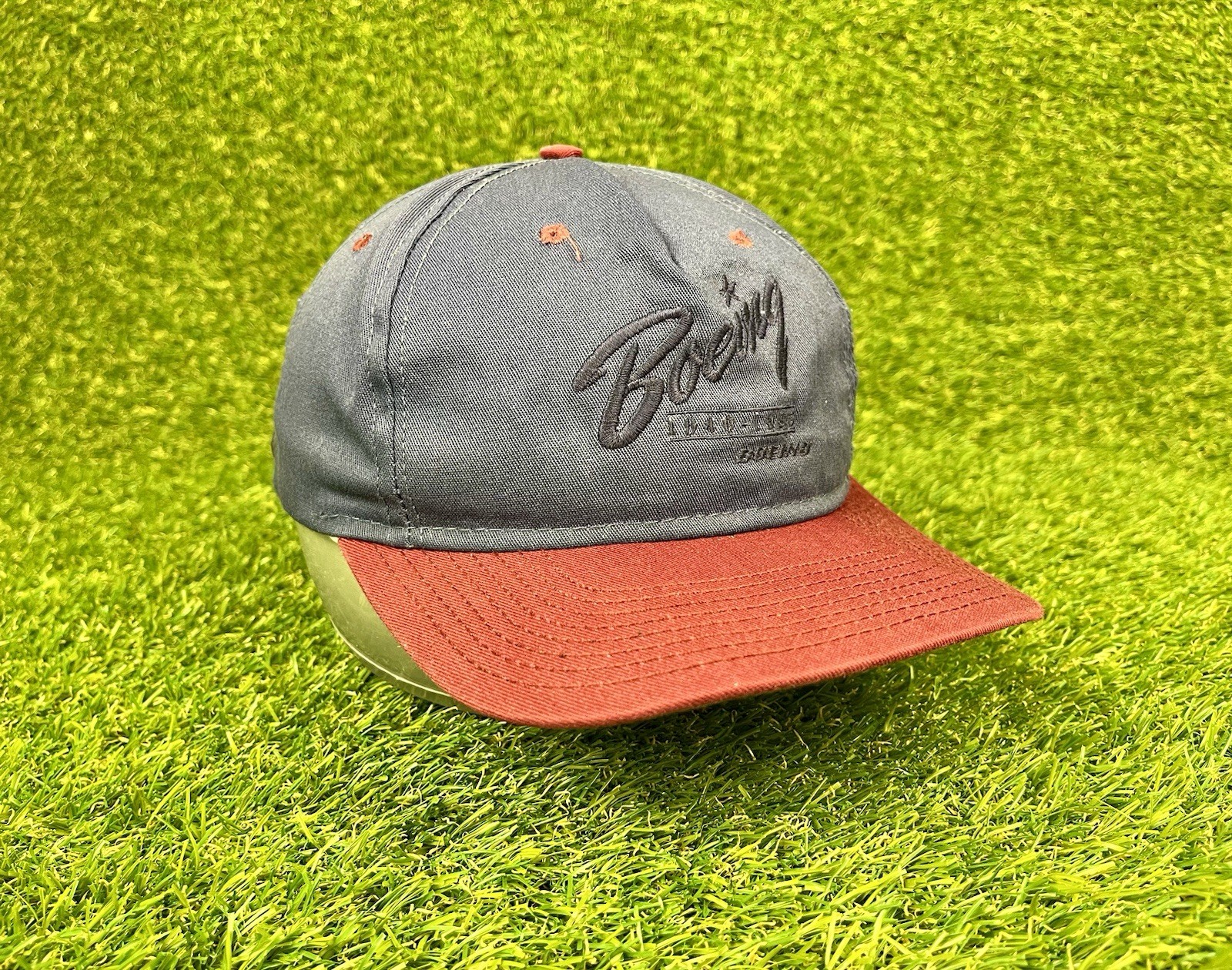 vintage Boeing Script Logo Adjustable Leather Str… - image 5