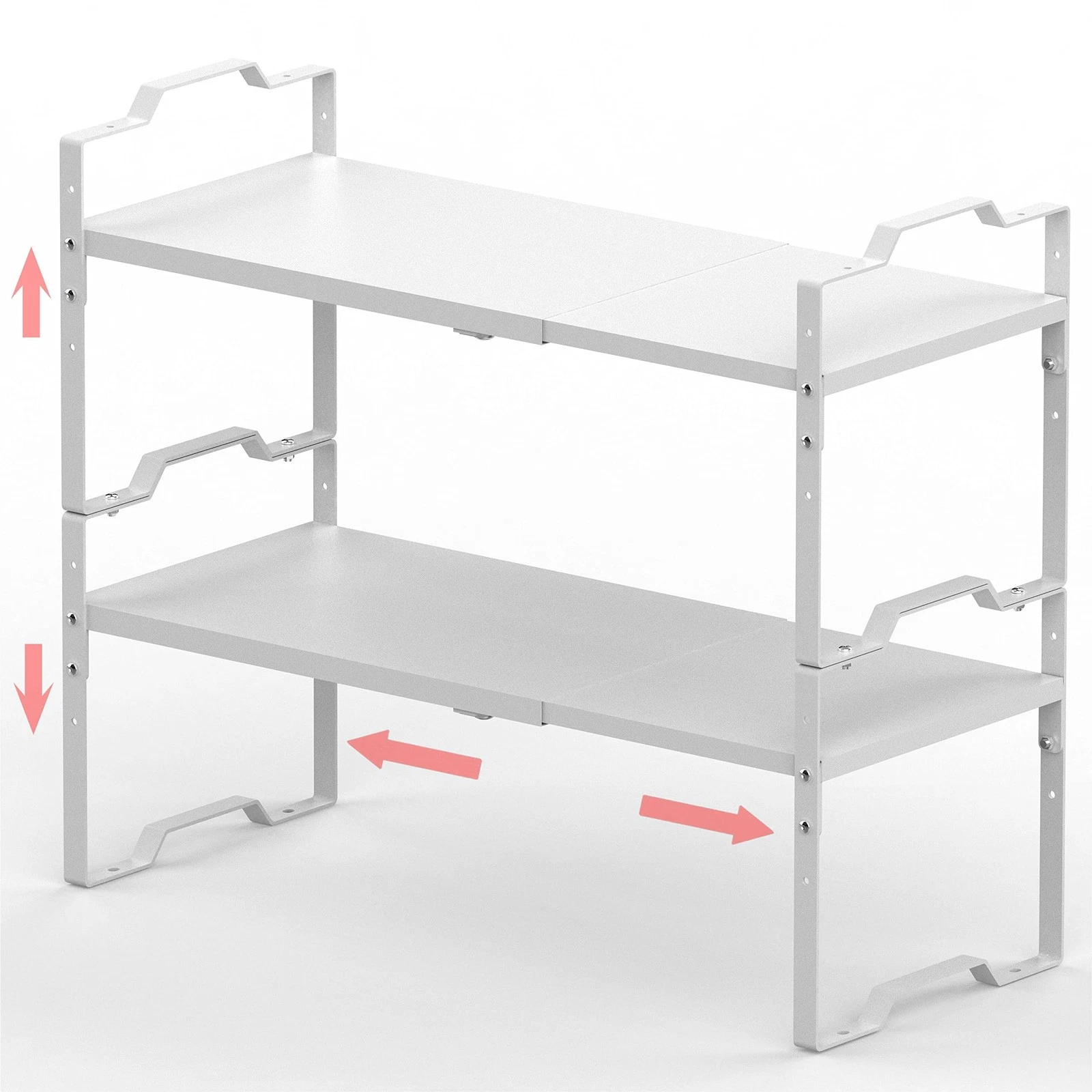 Expandable Shelf for Cabinet Organizer Adjustable Stackable Spice Rack at Kit...