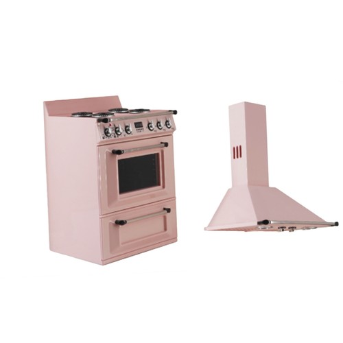 1/6 miniature dollhouse Stovetop oven Range Hood Kitchen Appliances furnituresE