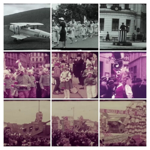 Basler Fasnacht + Mariastein 1930er Jahre Privat Film 8 mm in Farbe + s/w
