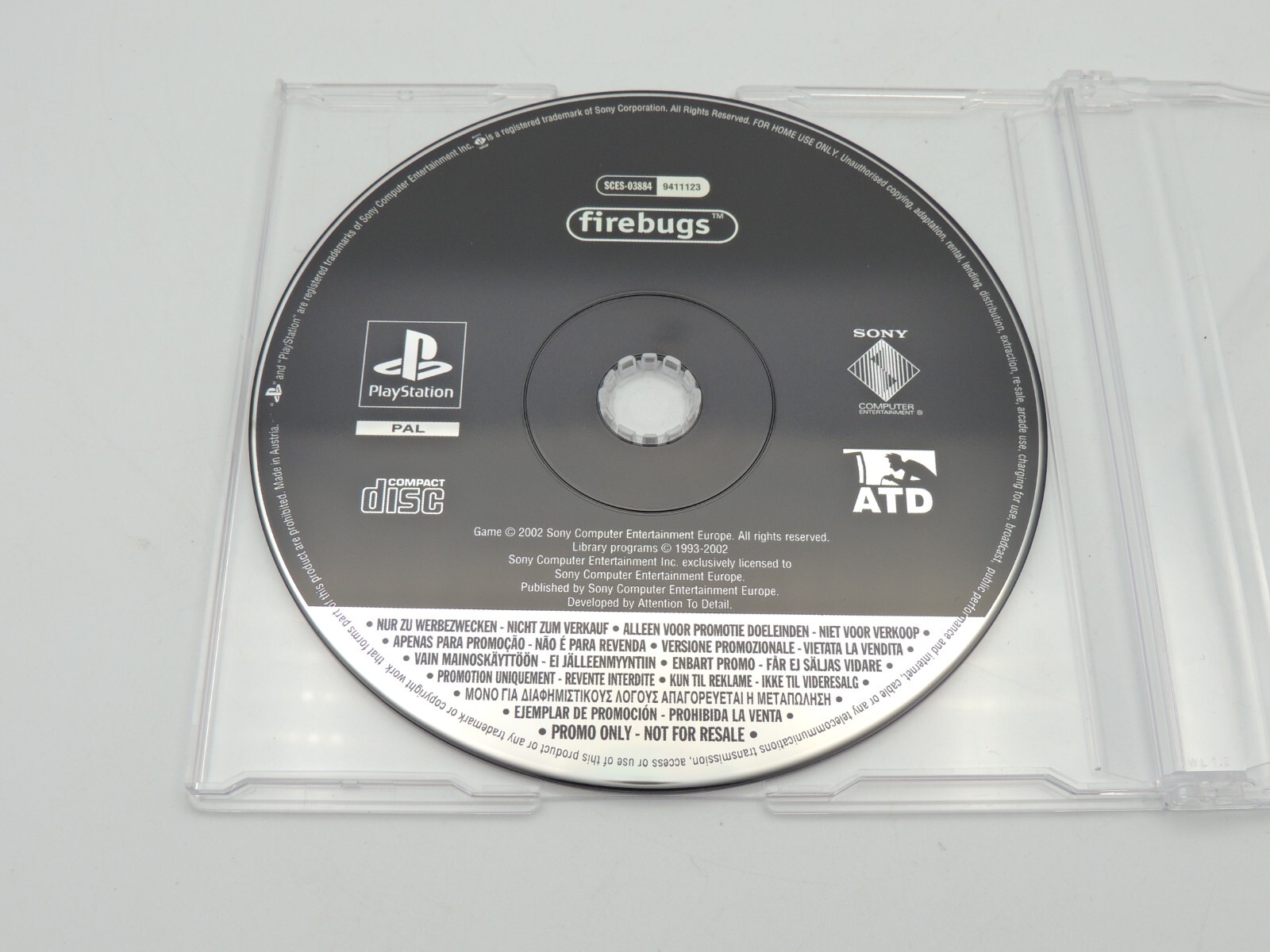 Sony Playstation - Firebugs - CD Promo NFR - Jeu Promo PS1