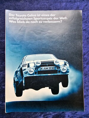 Toyota Celica Sportcoupé mit 150 PS, originale Werbung aus 1986