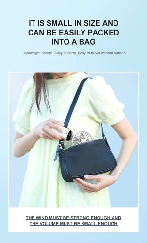 USB Rechargeable 5 Speed Handheld Mini Fan 3000mAh Foldable Portable Outdoor Gif - Picture 19 of 28