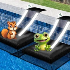  Animal Saving Escape Ramp for Pool, Frog Saver for Swimming Pools with 2 Black