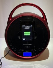 Insignia NS-BIPCD01 CD Ipod Iphone 4th Gen Boombox Fm Radio Tested And Wor