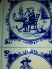 Vintage 6in X 6in Blue Holland Ceramic Tile Made In Belgium — photo 5