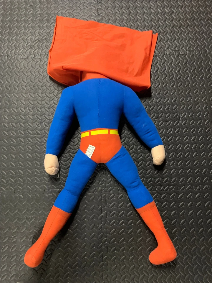 Muñeca Superman de 35 pulgadas de alto de peluche de colección Kelly Toys DC Comics - oreja cosida Foto 2 de 4