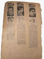1930S NHL HOCKEY SIDELIGHTS NEWS PLAYER ADS DAVE SWEENEY SCHRINER GUS MARKER AHL