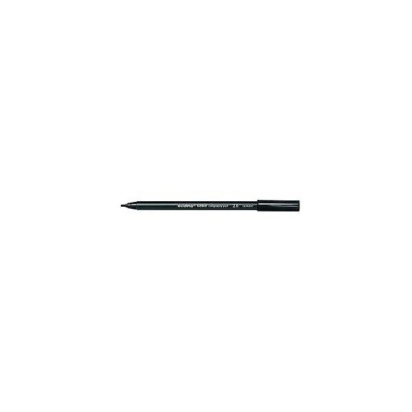 EDDING 1255 CALLIGRAPHY PEN 2,0 SCHWARZ FASERMALER STIFT MARKER NEU