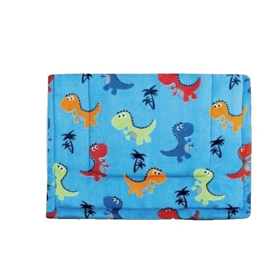Wake In Cloud - Dinosaur Toddler Bedding Set for Boys, Cute Colorful Dinosaurs, 4 Pieces Soft Crib Bed Set Including Comforter, Sheets and Pillowcase, Navy Blue