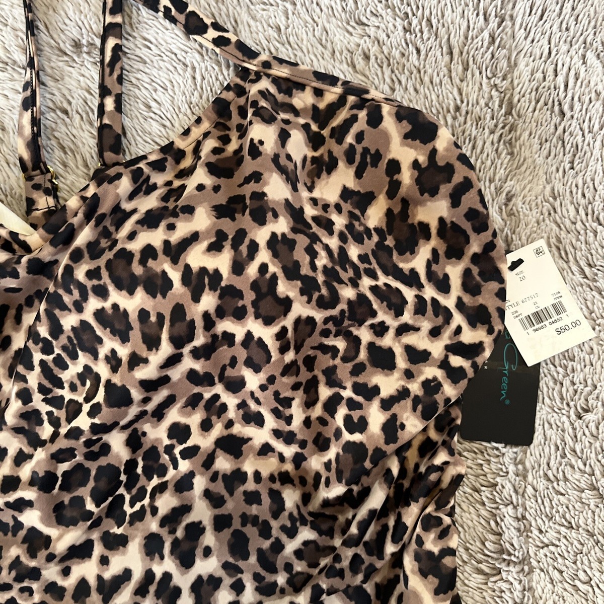 リリィ専用 Aqua Green Animal Print Bathing Suit Size 20 | eBay