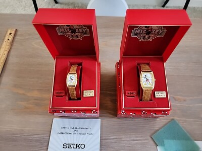 New Vintage 1987 Disney Seiko Mickey Mouse Watch 60th Anniversary