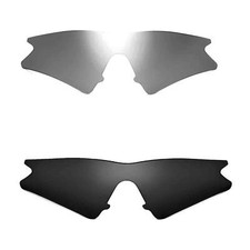 Walleva Two Pairs Polarized Lenses For Oakley M Frame Sweep - Titanium  Black