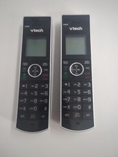 VTech DS6771-3 DECT 6.0 Single Handset Cordless Telephone BlackSilver Lot Of 2